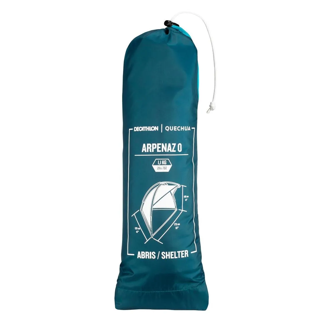 Camping Shelter (with Tent Poles) Arpenaz 0 Compact - 1 adult to 2 children
