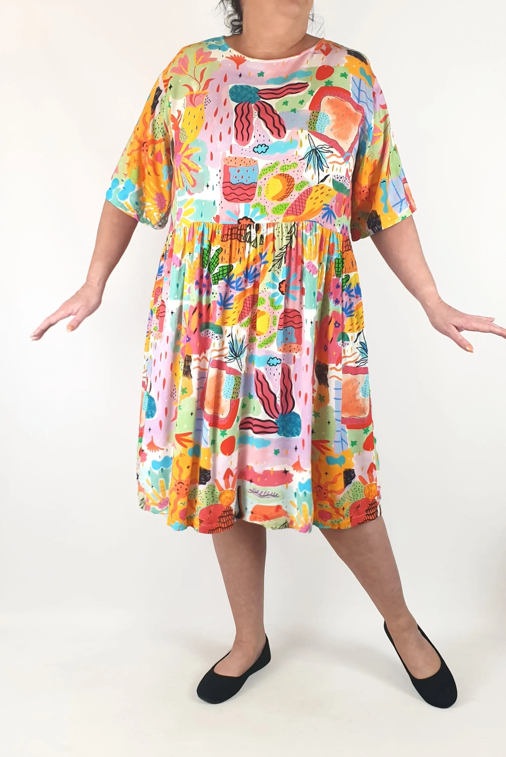 Dorte unique print dress size 18